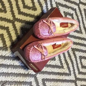 NWT girls sz 12 pink sparkle shoes